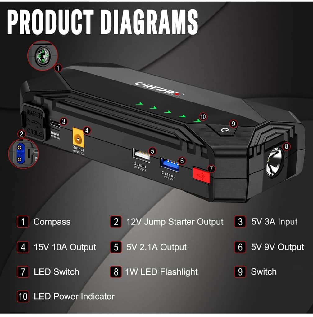Jump starter pack