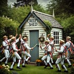 Creepyshed, summer Morris dancers