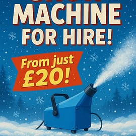 Snow machine available for hire