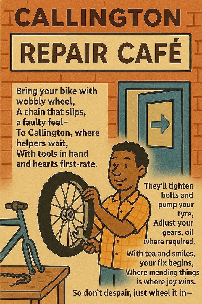 Callington Repair Café poster 
