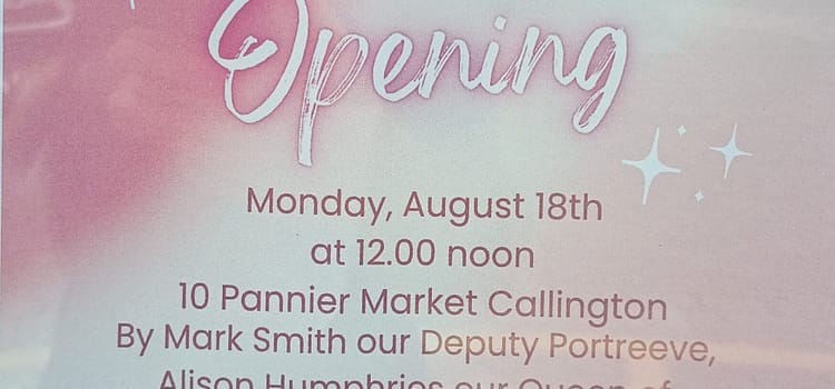 New Businesses in town Callington Preloved, New charity store.