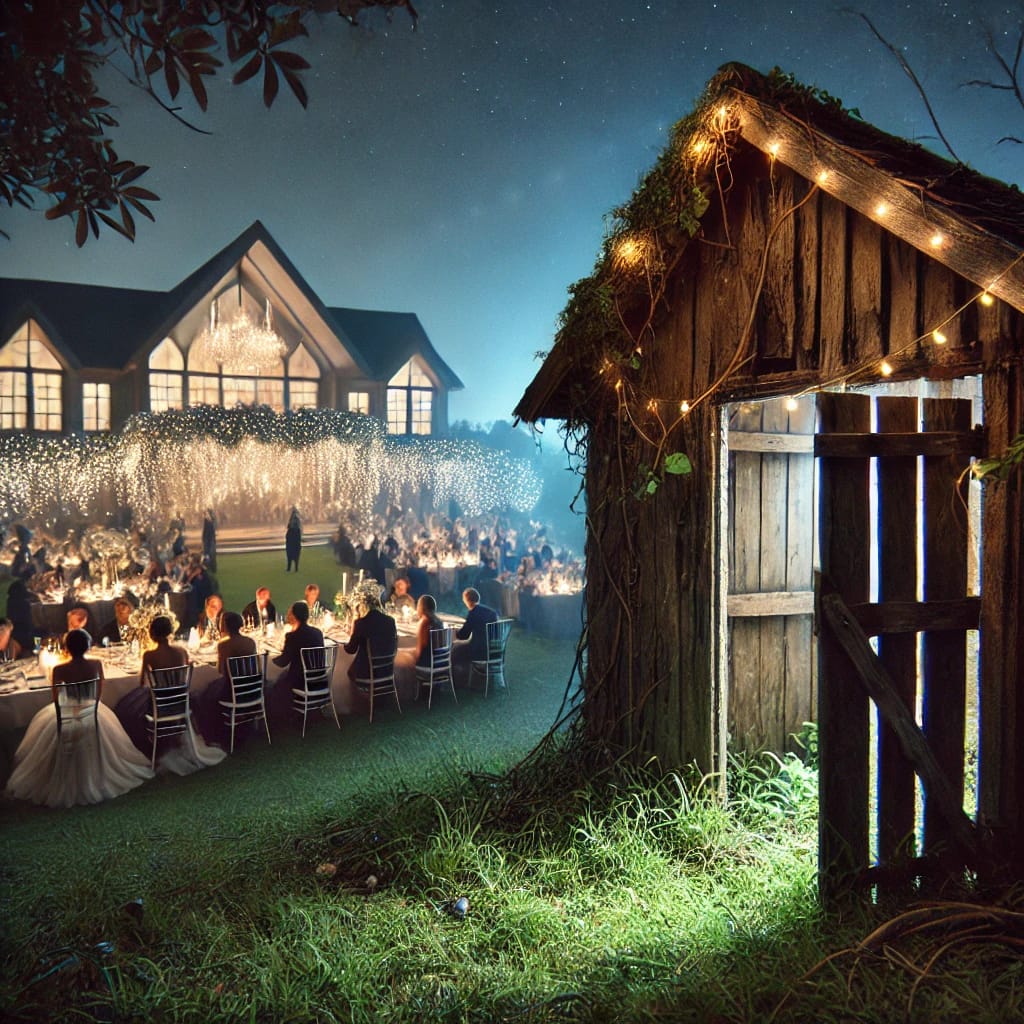 Creepyshed wedding party