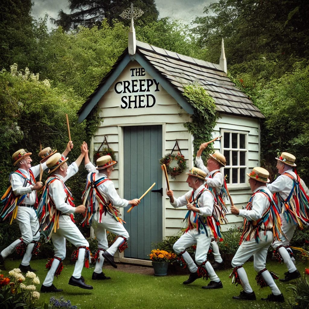 Creepyshed, summer Morris dancers