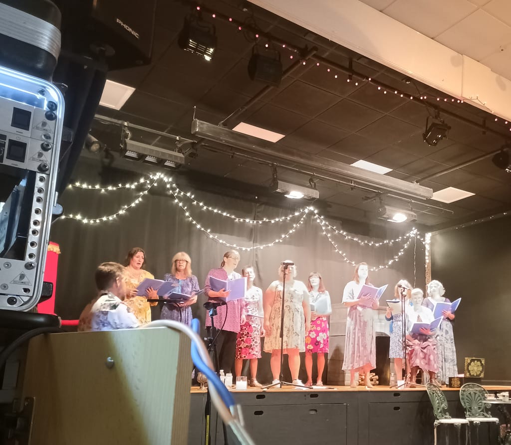 HD Sound & Lighting @ Callington Town Hall . Opening the show with A-Tone-Meant choir