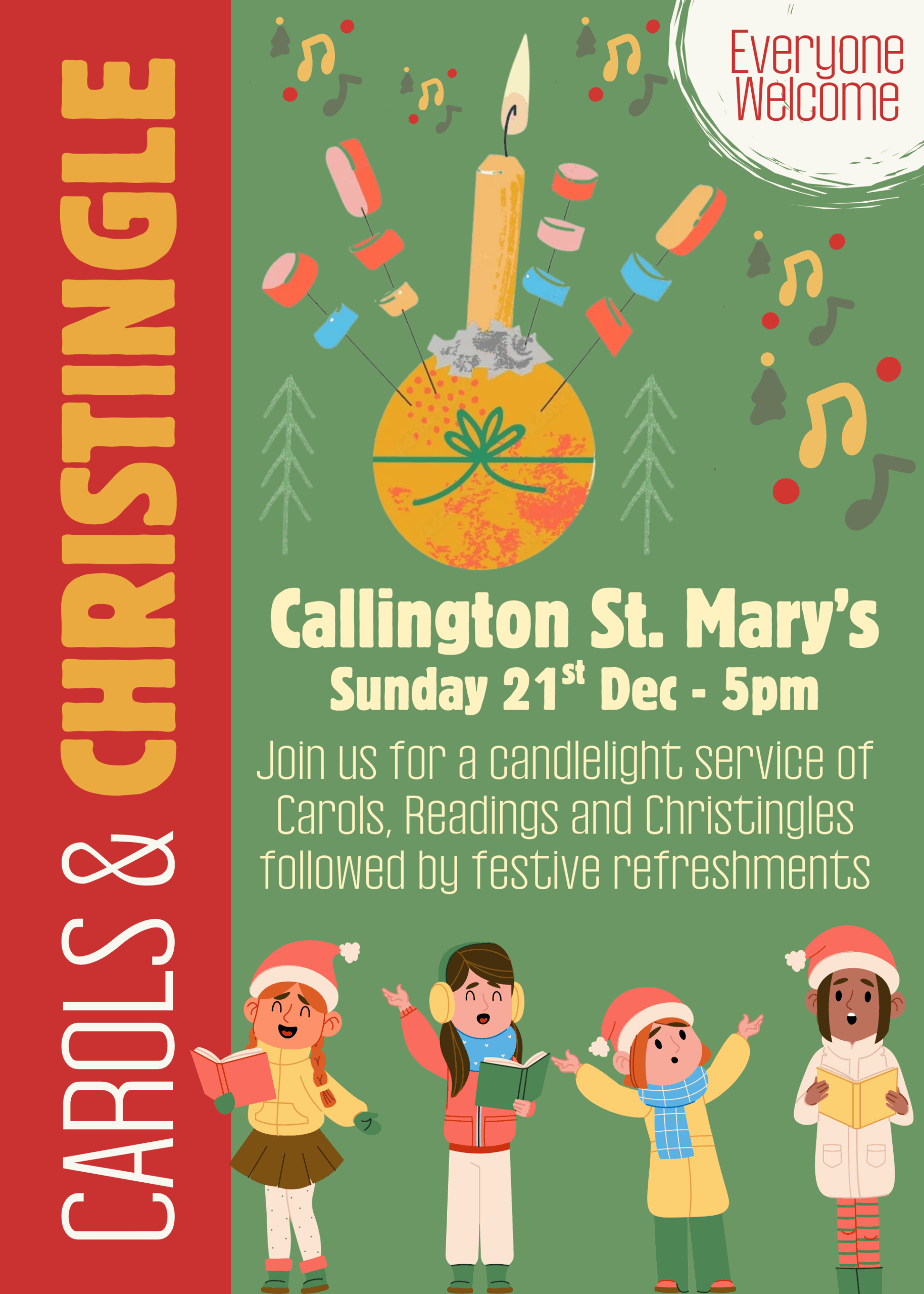 Carols and Christingle, Sunday 21st December, Callington St. Mary's Church