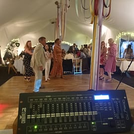 Lamerton Wedding evening, marquee wedding reception