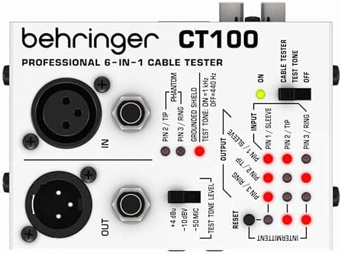 Review of the Behringer CABLE TESTER CT100
