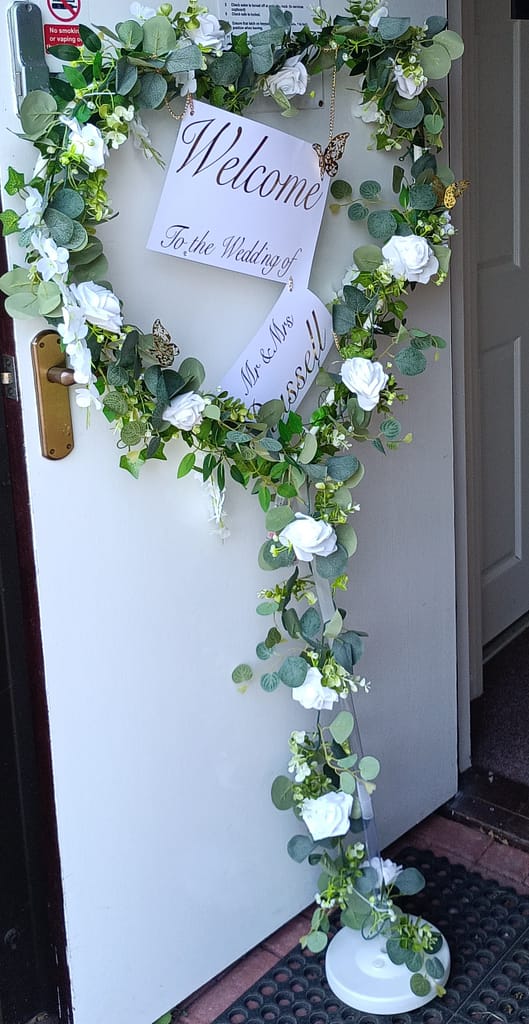 Wedding at Bere Alston Bowling club 