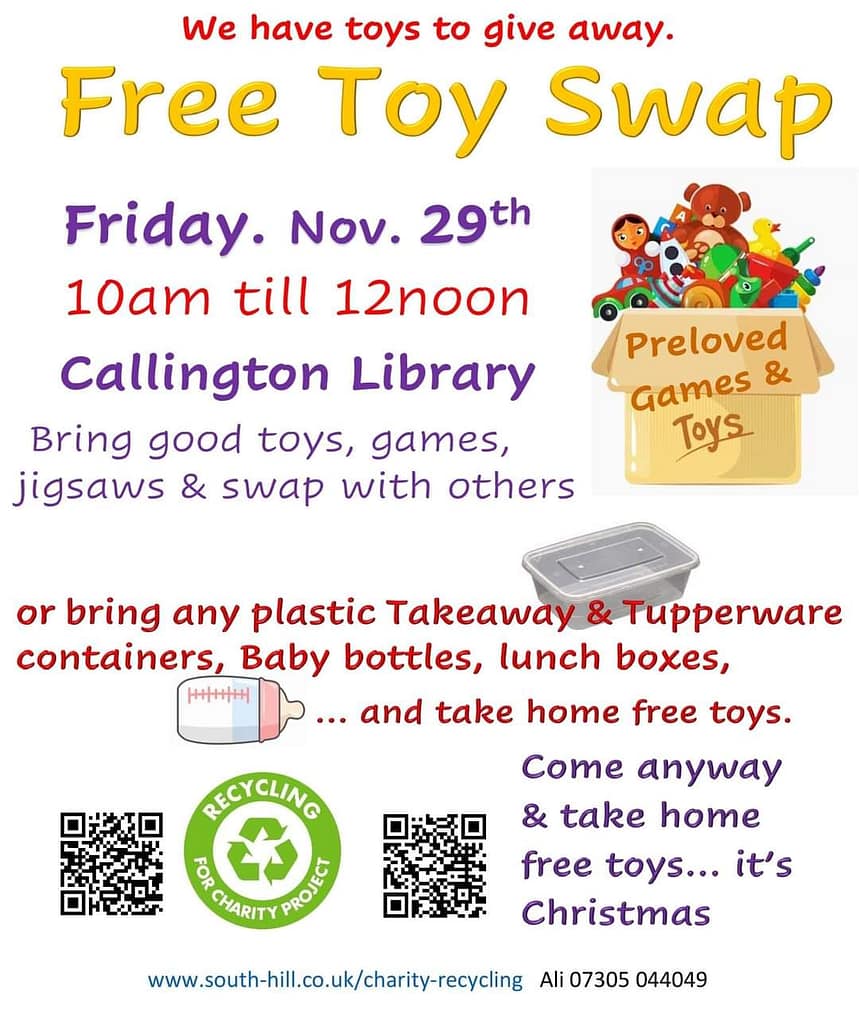 Free toy sway, Callington library 