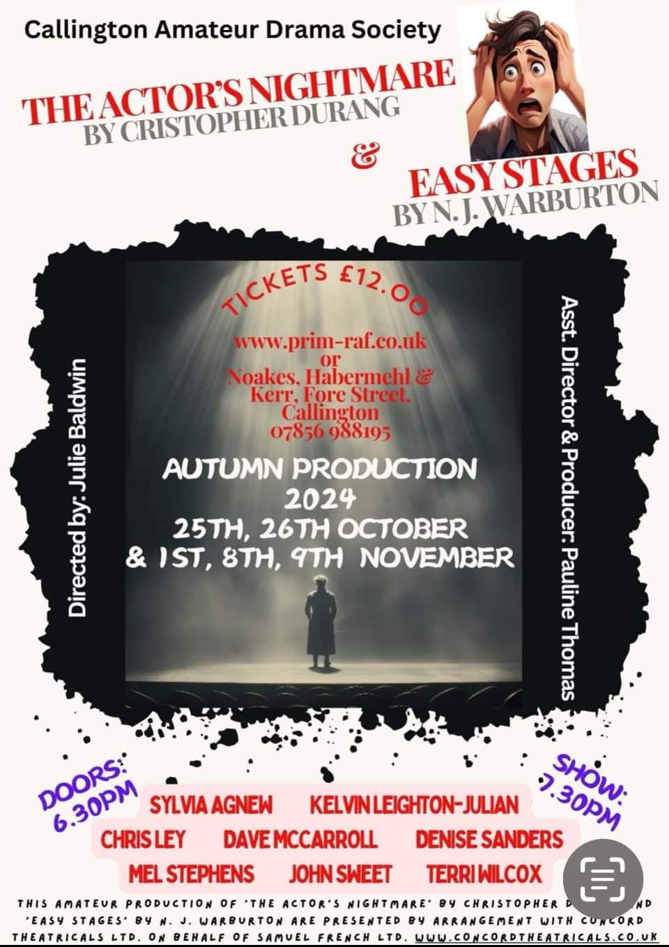 The actors nightmare at Prim-Raf theatre this year's performance 2024 October and November