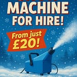 Snow machine available for hire