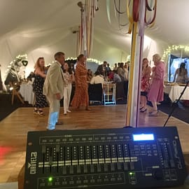 Lamerton Wedding evening, marquee wedding reception