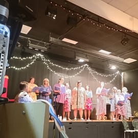 HD Sound & Lighting @ Callington Town Hall . Opening the show with A-Tone-Meant choir