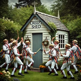 Creepyshed, summer Morris dancers