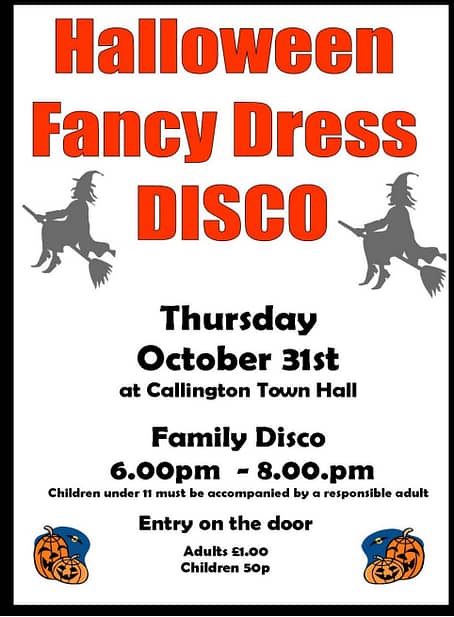 Halloween Disco @ Callington Town Hall