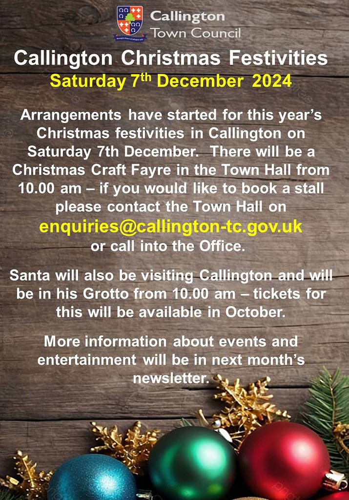 Callington Christmas light switch on 2024