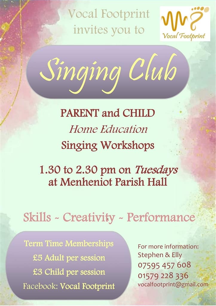 Parent & Child Singing Club, Menheniot