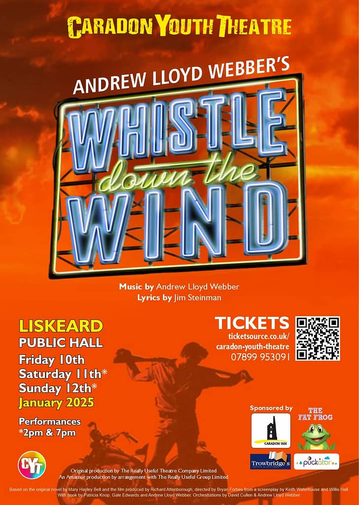 caradon youth theatre poster, Liskeard pubic hall 