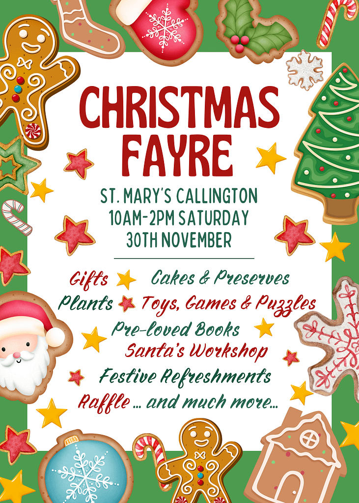 Christmas fayre in St.Marys church callington