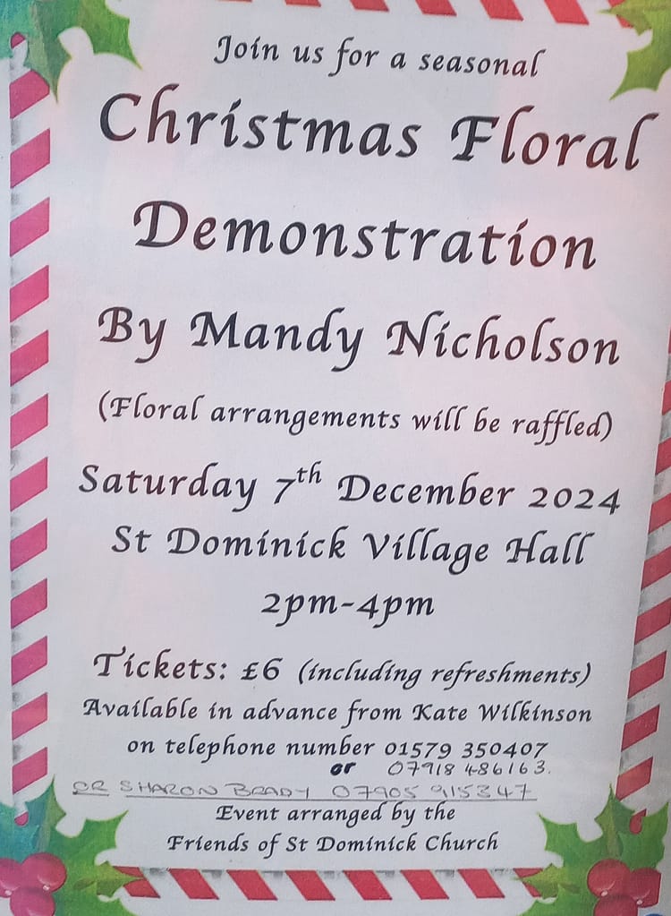 Christmas Floral Demonstration 