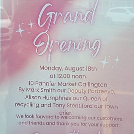 Callington Preloved, New charity store.