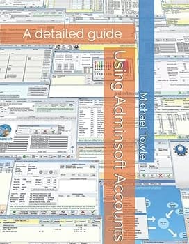 Free accounts software from Adminsoft image of Adminsoft accounts guidebook from Amazon
