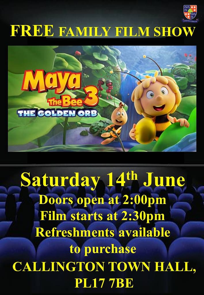 Maya The Bee 3 showing at Callington Town Hall on 14th of June