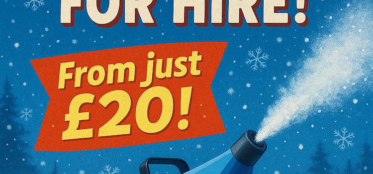 For Hire: Snow machine available for hire