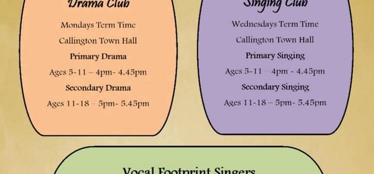 Who are Vocal Footprint? Vocal footprint poster for drama club